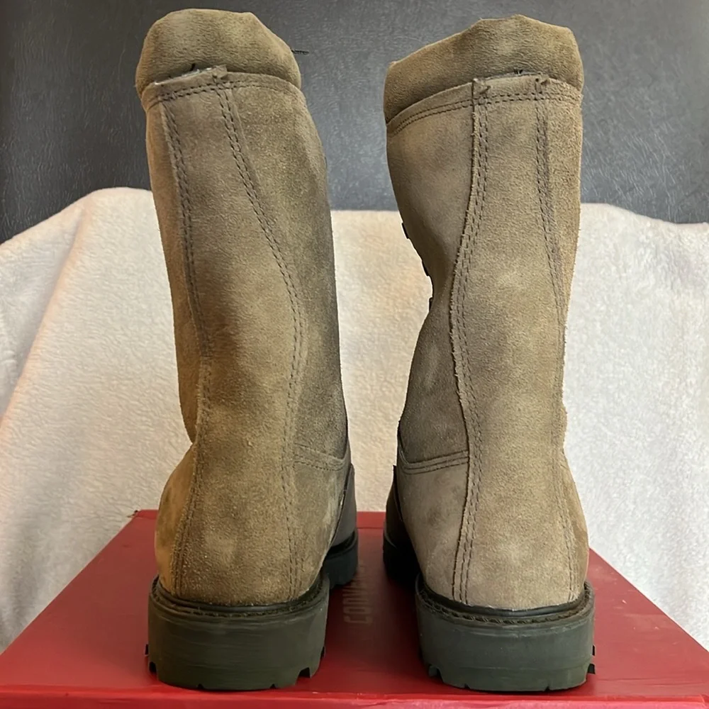 NEW MENS “MATTERHORN” Leather Tactical/Work Boots SIZE 9 WIDE Color Sage - Picture 3 of 7
